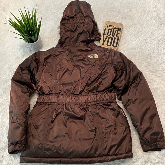 The North Face 550 HyVent Down Fill Hooded Belted Jacket/Coat - Size M 10-12 - Picture 4 of 16